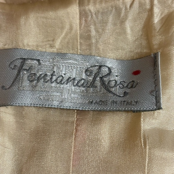 FONTANA ROSA Vintage Handmade in Italy Two-Piece Floral Dress & Blazer Set - Picture 10 of 11